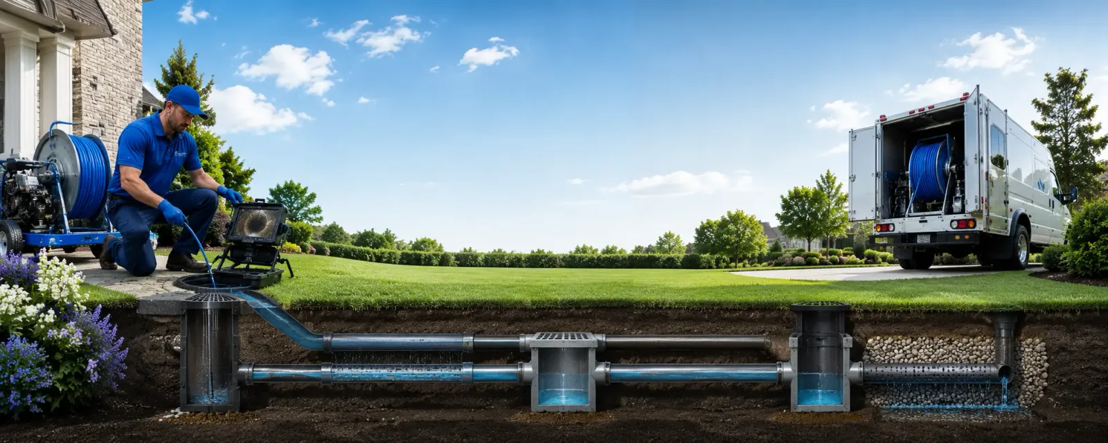 Outdoor drain cleaning information for Rake, IA